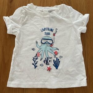 Sergent Major (French) White Kids Shirt 12 months